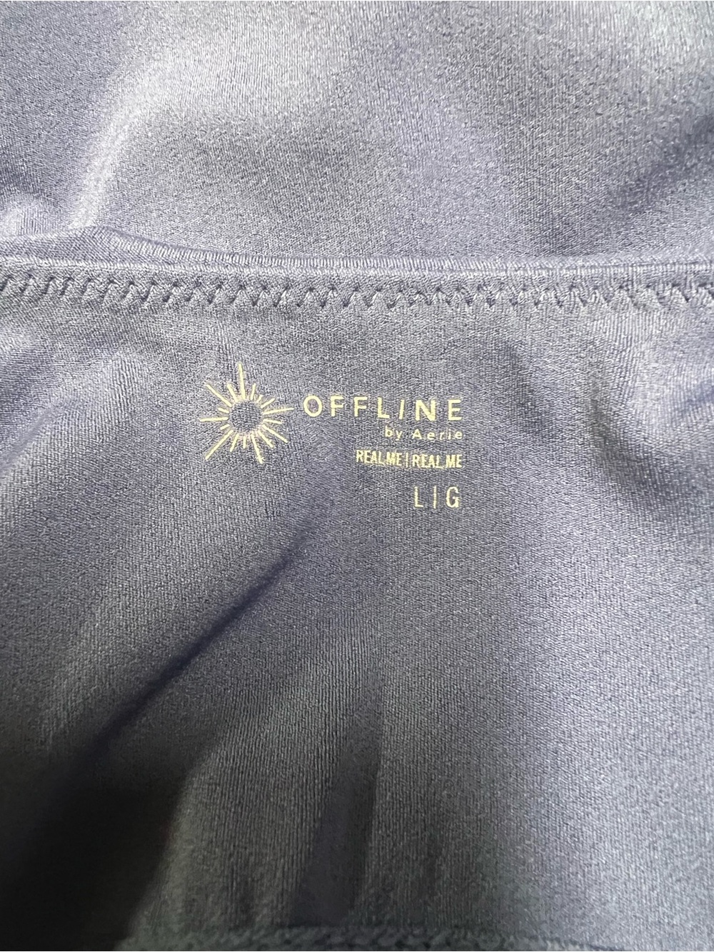 aerie Navy Active Scoop Sports Bra - Picture 5 of 6